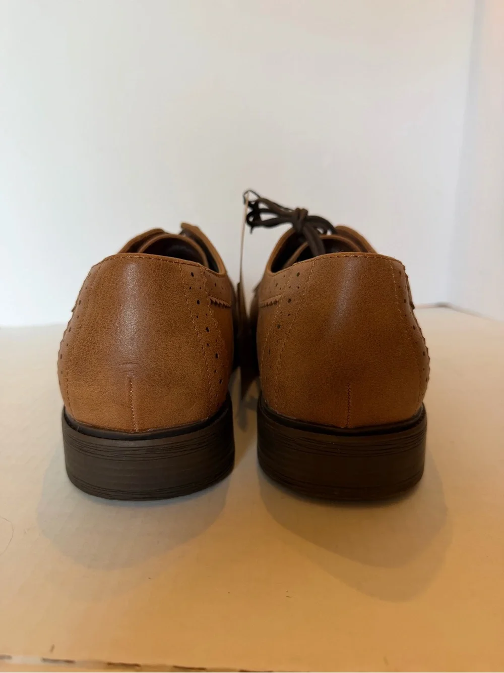 Frey and Co Men's Brown Lace-Up Oxford Shoes